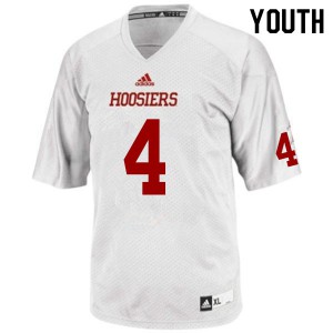 Youth Indiana Hoosiers David Baker #4 White Player Jersey 633417-978