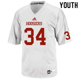 Youth Indiana Hoosiers Davion Ervin-Poindexter #34 Embroidery White Jersey 267911-295