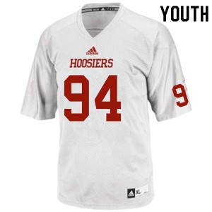Youth Indiana Hoosiers Demarcus Elliott #94 Football White Jerseys 324926-420