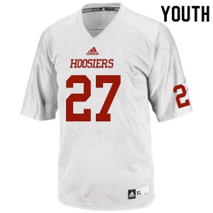 Youth Indiana Hoosiers Devon Matthews #27 White Official Jersey 447600-601