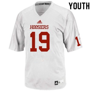 Youth Indiana Hoosiers Josh Sanguinetti #19 White NCAA Jersey 360509-782