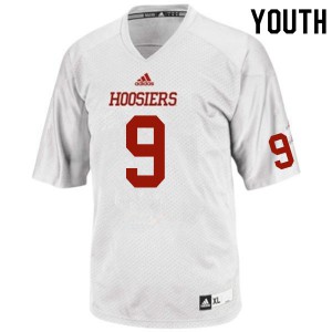 Youth Indiana Hoosiers Marcelino Ball #9 White College Jersey 252927-346