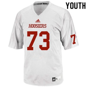 Youth Indiana Hoosiers Tim Weaver #73 Football White Jerseys 730192-734