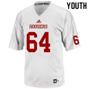 Youth Indiana Hoosiers Tyler Graff #64 White Official Jersey 685633-952