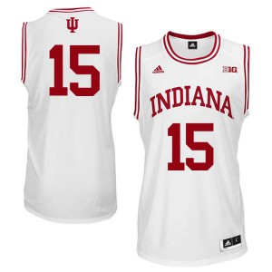 Mens Indiana Hoosiers Zach McRoberts #15 Official White Jerseys 166322-133